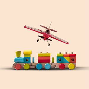 موتور، قطار و هواپیمای اسباب بازی