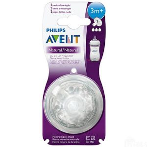 سر شیشه نچرال جریان متوسط فیلیپس اونت (Philips Avent) +3 ماه