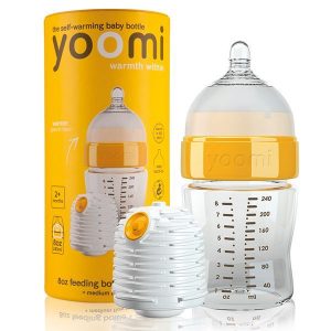 شیشه شیر وارمر دار Yoomi ظرفیت 240 میلی لیتر