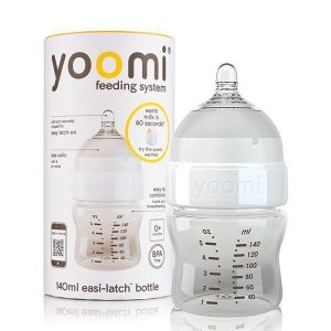 شیشه شیر ضد نفخ یومی (Yoomi) ظرفیت 140 میلی لیتر