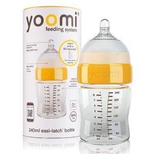 شیشه شیر ضدنفخ Yoomi ظرفیت 240 میلی لیتر