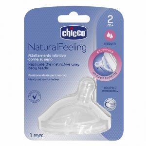 سر شیشه چیکو (chicco) Natural Feeling مورب با جریان متوسط