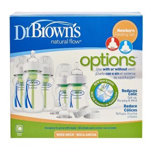 بسته 5 عددی شیشه شیر طلقی عریض دکتر براون DrBrowns