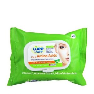 دستمال مرطوب پاک کننده آرایش وی کر میکس آمینو اسید