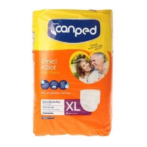 پوشک کامل بزرگسال جان پد canped سایز XL بسته 8 عددی