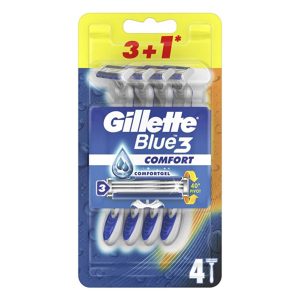 خود تراش ژیلت Gillette مدل blue3 بسته 3+1 عددی