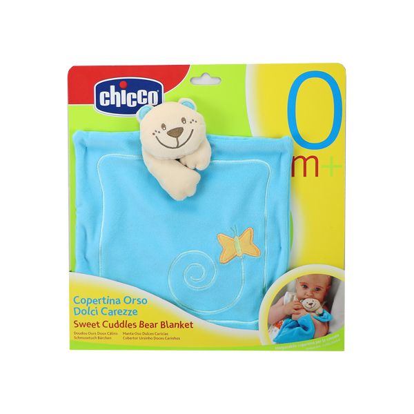 chicco teething blanket bear 1