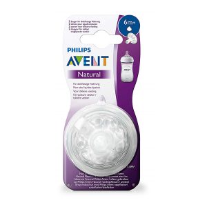 سر شیشه نچرال مناسب مایعات غلیظ فیلیپس اونت (Philips Avent) +6 ماه