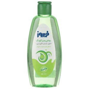 روغن بدن کودک فیروز با عصاره آلورا حجم 200 میل