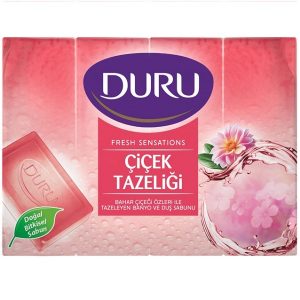 صابون دورو DURU با رایحه گل های بهاری بسته 4 عددی