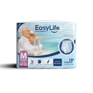 پوشک بزرگسال شورتی ایزی لایف Easy Life سایز M بسته 12 عددی