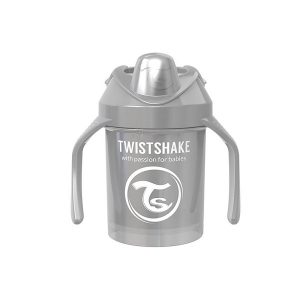 لیوان آبمیوه خوری دسته دار تویست شیک TWISTSHAKE طوسی 230 میل