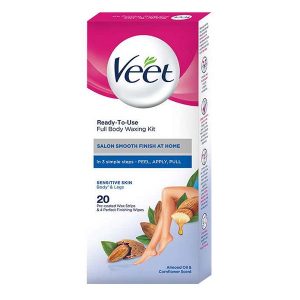 نوار موبر بدن ویت Veet مخصوص پوست های حساس بسته 20 عددی