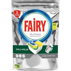 قرص ماشین ظرفشویی فیری fairy پلاتینیوم بسته 50 عددی