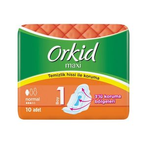 نوار بهداشتی ارکید Orkid مدل maxi سایز 1 بسته 10 عددی