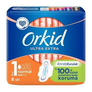 نوار بهداشتی ارکید Orkid مدل Ultra Extra سایز نرمال بسته 8 عددی