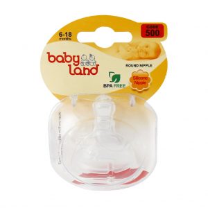 سر شیشه دهانه عریض بی بی لند (Baby Land) کد 500 مناسب 6 تا 18 ماه