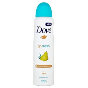 اسپری ضد تعریق زنانه DOVE مدل go fresh با رایحه گلابی و آلوورا حجم 250 میل