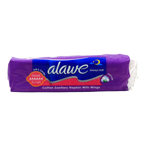 نوار بهداشتی بالدار ضخیم آلاوه ( alawe ) با رویه کتان سایز خیلی بزرگ