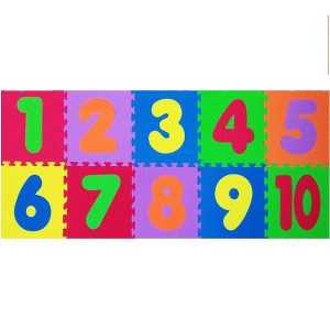 کفپوش فومی اتاق کودک طرح اعداد لاتین 10 عددی