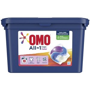 قرص لباسشویی اومو OMO مناسب لباسهای رنگی 18 عددی