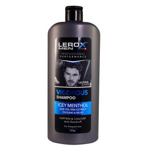 شامپو مو مردانه لروکس Lerox مدل Vigorous حجم 550 گرم