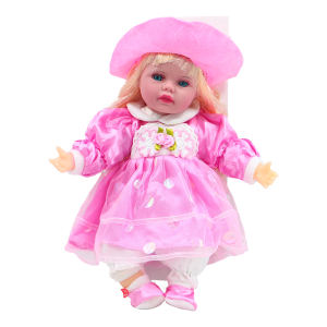 عروسک دختر 16 اینچ موزیکال mv toys کد 102