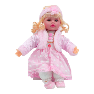 عروسک دختر 16 اینچ موزیکال mv toys کد 109
