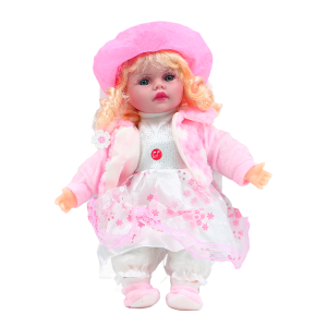 عروسک دختر 16 اینچ موزیکال mv toys کد 112