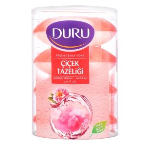 صابون لیوانی دورو DURU با عصاره گل های بهاری بسته 4 عددی