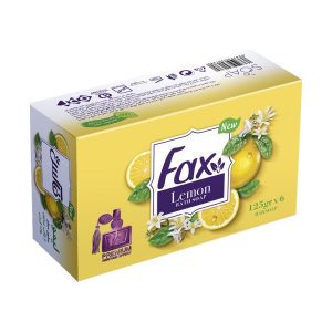 صابون حمام فکس « Fax » با رایحه لیمو وزن 125 گرم بسته 6 عددی
