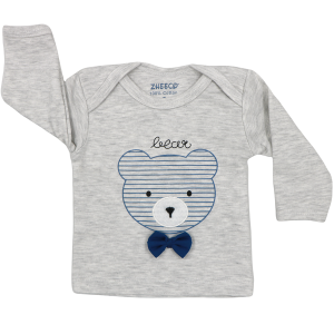 تی شرت پسرانه آستین بلند ژیکو (ZHEECO) طرح خرس