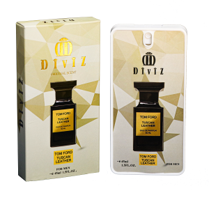 ادکلن جیبی مردانه دیوایز « DIVIZ » مدل TOM FORD TUSCAN LEATHER حجم 45 میل