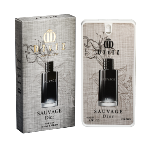 ادکلن جیبی مردانه دیوایز « DIVIZ » مدل SAUVAGE Dior حجم 45 میل