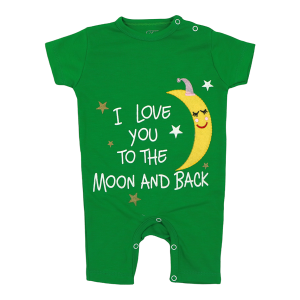 رامپر بچگانه Tida طرح ماه رنگ سبز