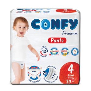 پوشک شورتی کانفی (Confy) سایز 4 بسته 30 عددی