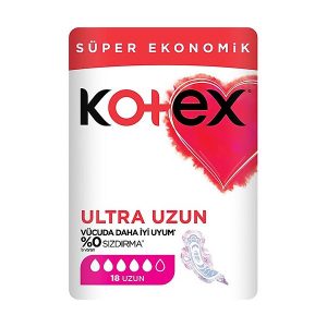 نوار بهداشتی کوتکس Kotex مدل ULTRA UZUN بسته 18 عددی
