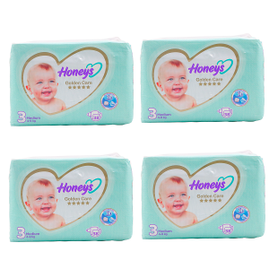 پوشک هانیز سایز 3 پک 4 عددی 