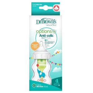 شیشه شیر پیرکس 150 میل آپشن پلاس دکتر براون DrBrowns طرح فیل