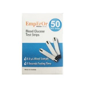 نوار تست قند خون امپرور EMP Eror مدل 0123 بسته 50 عددی
