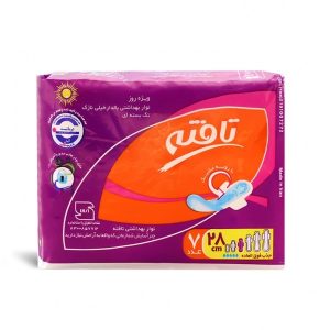 نوار بهداشتی خیلی نازک بالدار تافته ویژه روز بسته 7 عددی