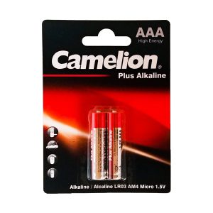 باتری نیم قلمی camelion مدل plus alkaline بسته 2 عددی