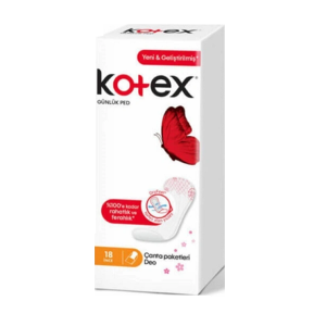 پد بهداشتی روزانه کوتکس KOTEX بسته 18 عددی