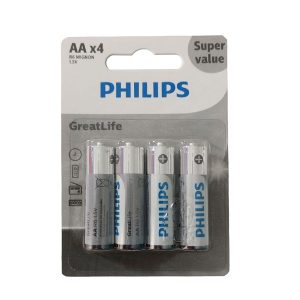 باتری قلمی philips مدل Greatlife بسته 4 عددی