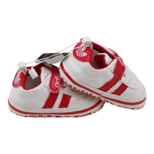 پاپوش نوزادی baby bee کد 2060 طرح adidas رنگ قرمز