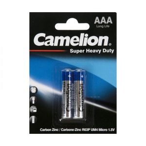 باتری نیم قلمی camelion مدل SUPER HEAVY DUTY بسته 2 عددی