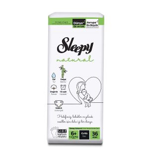 پوشک اسلیپی (sleepy) سایز +6 بسته 36 عددی