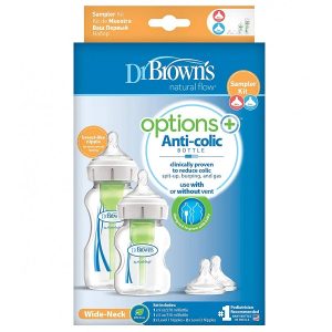 شیشه شیر طلقی 2 عددی 270 و 150 میل  آپشن پلاس دکتر براون DrBrowns