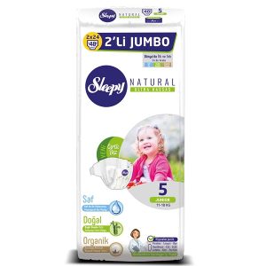 پوشک اسلیپی (sleepy) سایز 5 بسته 48 عددی