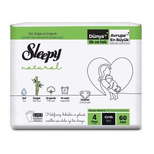 پوشک اسلیپی (sleepy) سایز 4 بسته 60 عددی